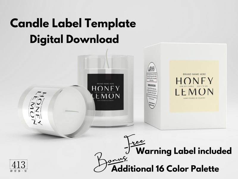 Minimalist Candle Label Template 27