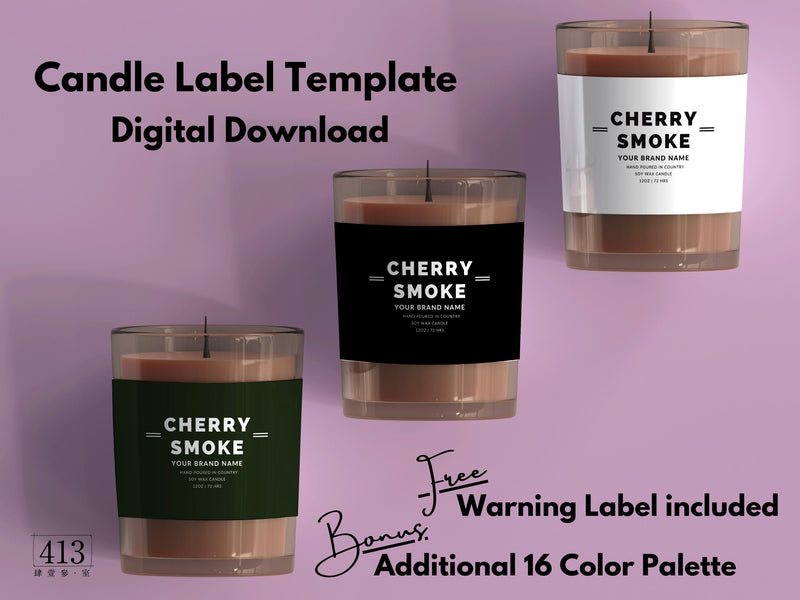 Minimalist Candle Label Template 14