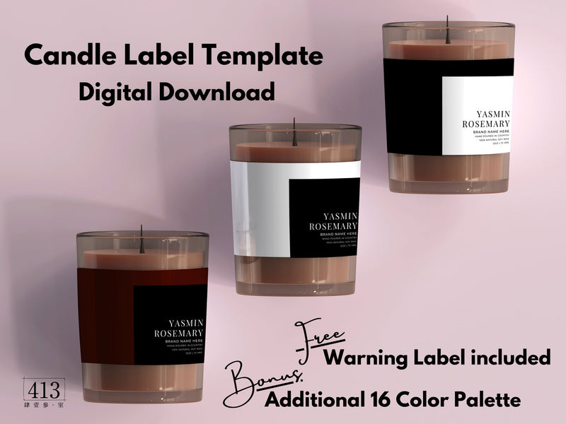 Minimalist Candle Label Template 29