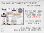 31 Candle Instagram Post Templates v2