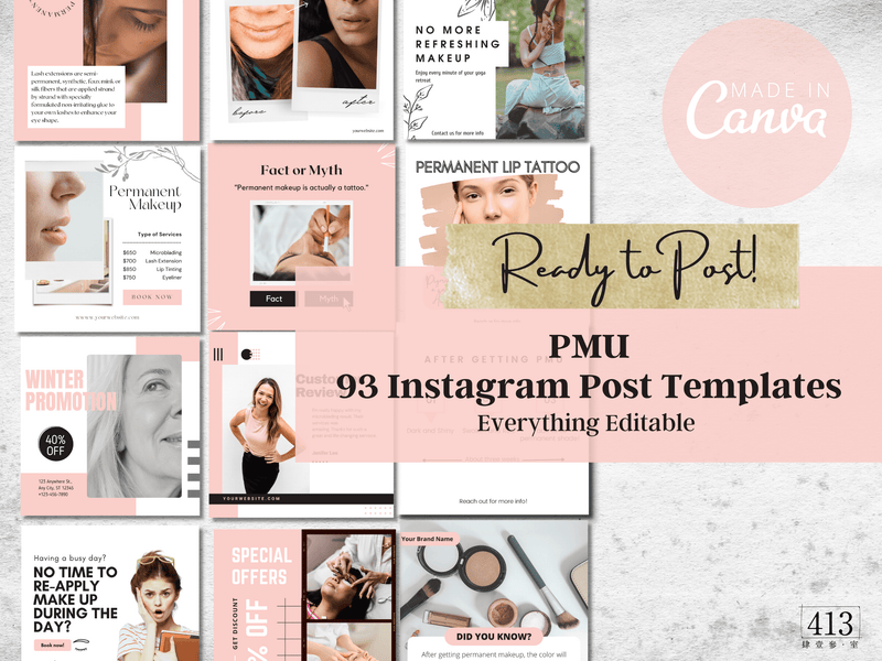 93 PMU Instagram Post Templates v3
