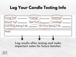 Editable Candle Making and Testing Label Template