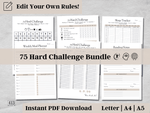 Editable 75 Hard Challenge Tracker v3