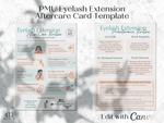 Lash Extension PMU After Care Card Template v2