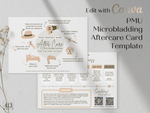 Microblading PMU Aftercare Card Template v1
