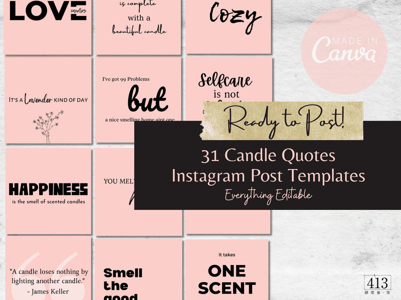 31 Candle Quotes Instagram Templates v2