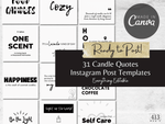 31 Candle Quotes Instagram Templates v3