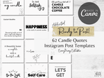 62 Candle Quotes Instagram Templates v3