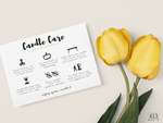 Candle Care Card Template 03
