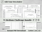 Editable 75 Medium Challenge Tracker v5