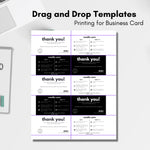 Black & White Candle Business Card Template 01