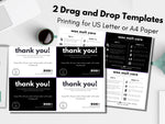Wax Melt Care and Thank You Card Template Bundle 01