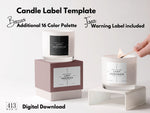 Minimalist Candle Label Template 16