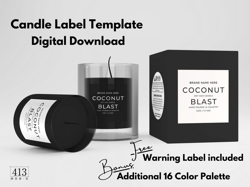 Minimalist Candle Label Template 18