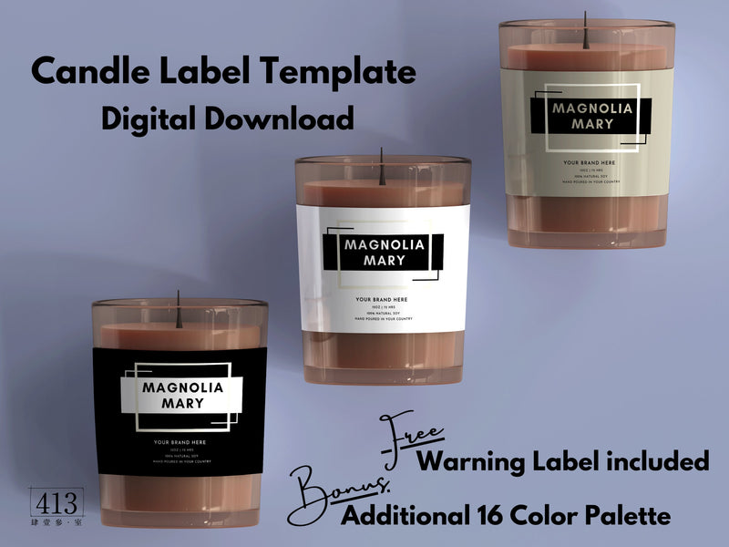 Minimalist Candle Label Template 17