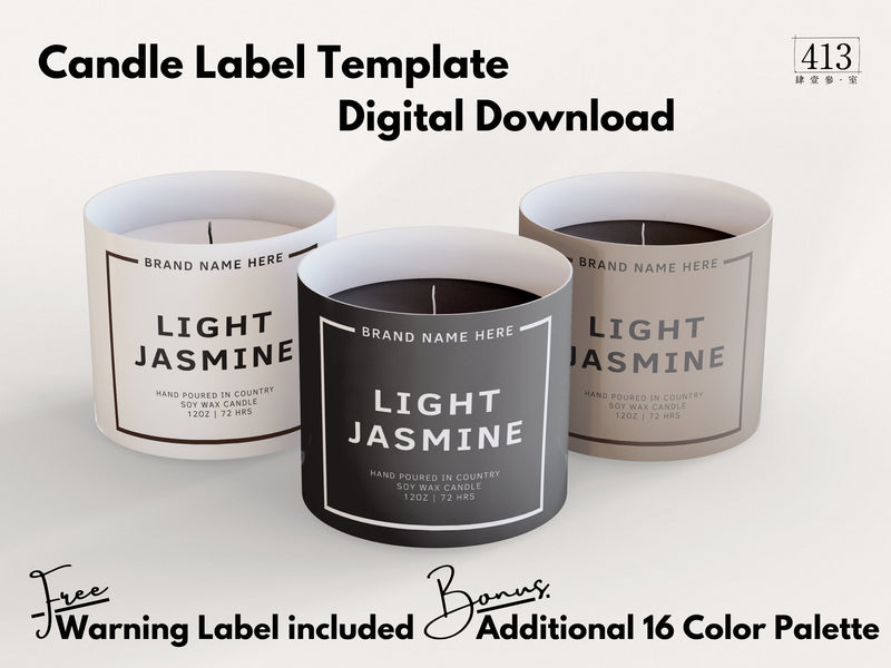 Minimalist Candle Label Template 05