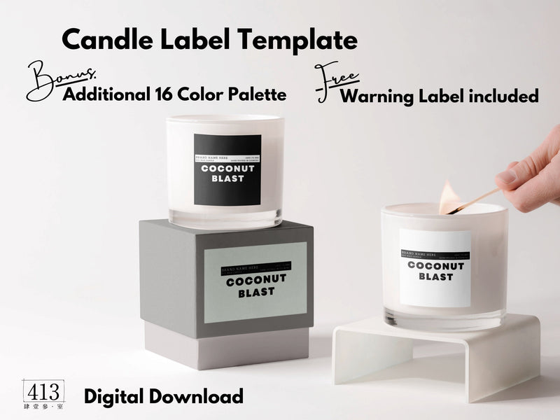 Minimalist Candle Label Template 22