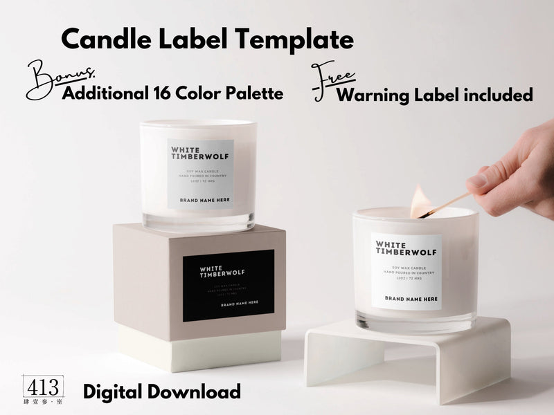 Minimalist Candle Label Template 31