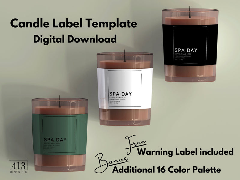 Minimalist Candle Label Template 35