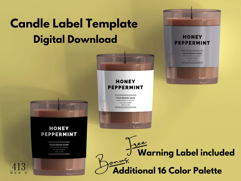 Minimalist Candle Label Template 23