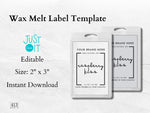 Wax Melt Label Template 03